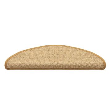 Tapis de marches d'escalier - Sisal - 15 pcs - 17x56 cm